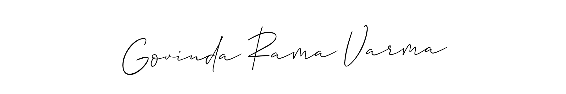 It looks lik you need a new signature style for name Govinda Rama Varma. Design unique handwritten (Allison_Script) signature with our free signature maker in just a few clicks. Govinda Rama Varma signature style 2 images and pictures png