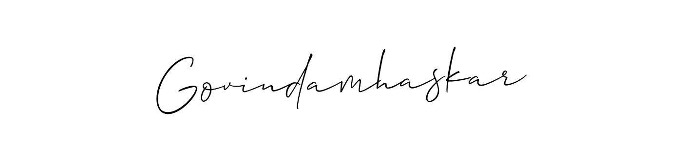 Make a beautiful signature design for name Govindamhaskar. Use this online signature maker to create a handwritten signature for free. Govindamhaskar signature style 2 images and pictures png