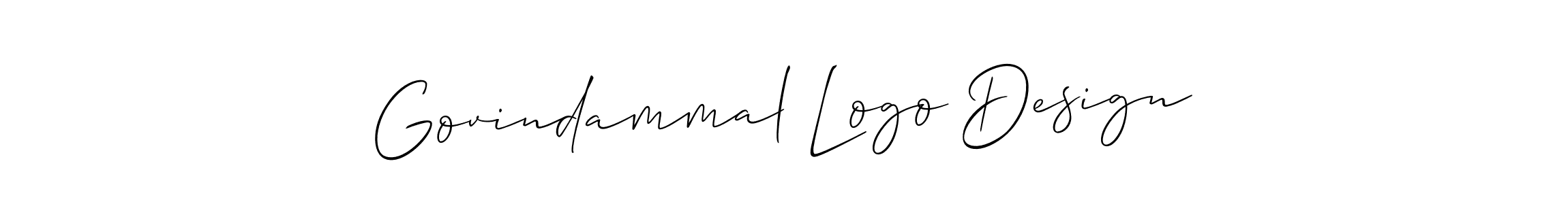 Design your own signature with our free online signature maker. With this signature software, you can create a handwritten (Allison_Script) signature for name Govindammal Logo Design. Govindammal Logo Design signature style 2 images and pictures png