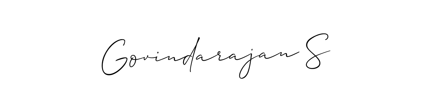 Make a beautiful signature design for name Govindarajan S. Use this online signature maker to create a handwritten signature for free. Govindarajan S signature style 2 images and pictures png