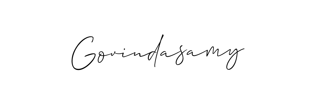 You should practise on your own different ways (Allison_Script) to write your name (Govindasamy) in signature. don't let someone else do it for you. Govindasamy signature style 2 images and pictures png