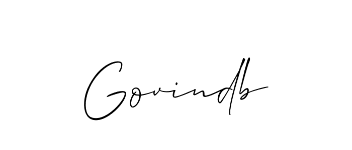 Once you've used our free online signature maker to create your best signature Allison_Script style, it's time to enjoy all of the benefits that Govindb name signing documents. Govindb signature style 2 images and pictures png