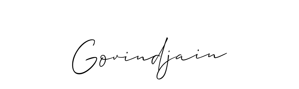 Also we have Govindjain name is the best signature style. Create professional handwritten signature collection using Allison_Script autograph style. Govindjain signature style 2 images and pictures png