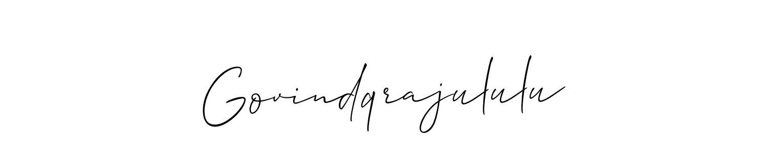 Check out images of Autograph of Govindqrajululu name. Actor Govindqrajululu Signature Style. Allison_Script is a professional sign style online. Govindqrajululu signature style 2 images and pictures png