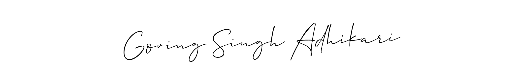 Best and Professional Signature Style for Goving Singh Adhikari. Allison_Script Best Signature Style Collection. Goving Singh Adhikari signature style 2 images and pictures png