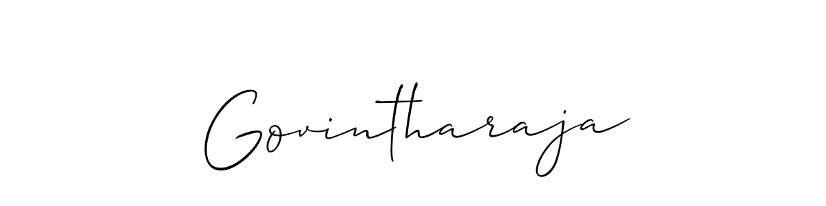 Create a beautiful signature design for name Govintharaja. With this signature (Allison_Script) fonts, you can make a handwritten signature for free. Govintharaja signature style 2 images and pictures png