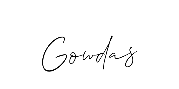 Best and Professional Signature Style for Gowdas. Allison_Script Best Signature Style Collection. Gowdas signature style 2 images and pictures png