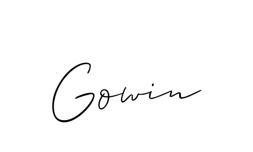 Similarly Allison_Script is the best handwritten signature design. Signature creator online .You can use it as an online autograph creator for name Gowin. Gowin signature style 2 images and pictures png