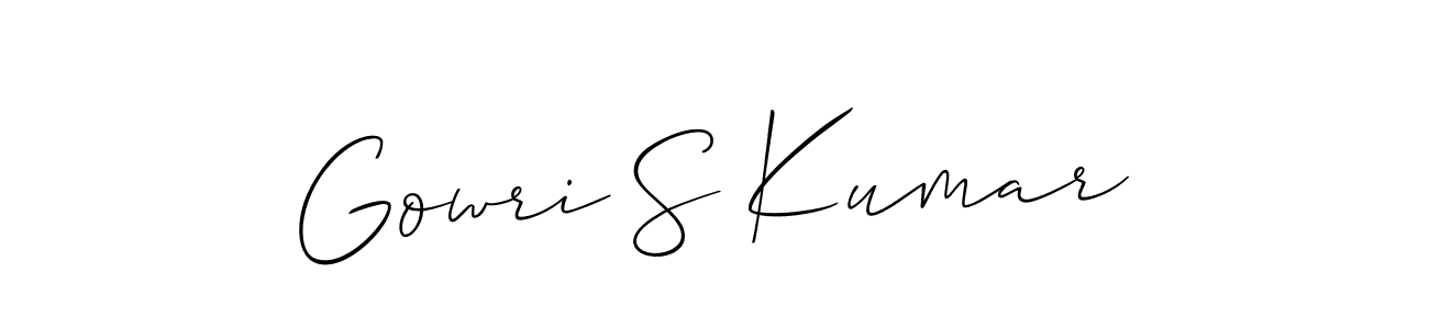 You can use this online signature creator to create a handwritten signature for the name Gowri S Kumar. This is the best online autograph maker. Gowri S Kumar signature style 2 images and pictures png