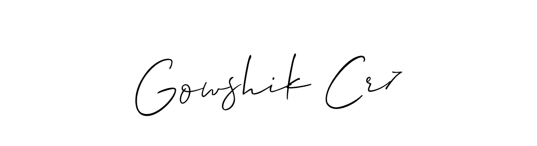 You can use this online signature creator to create a handwritten signature for the name Gowshik Cr7. This is the best online autograph maker. Gowshik Cr7 signature style 2 images and pictures png