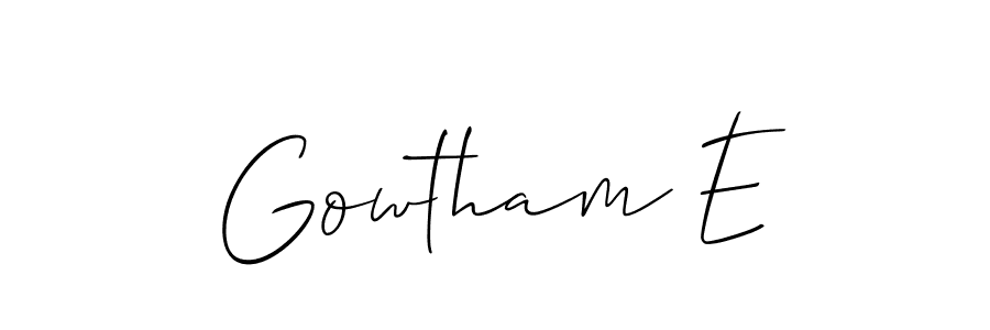 Once you've used our free online signature maker to create your best signature Allison_Script style, it's time to enjoy all of the benefits that Gowtham E name signing documents. Gowtham E signature style 2 images and pictures png