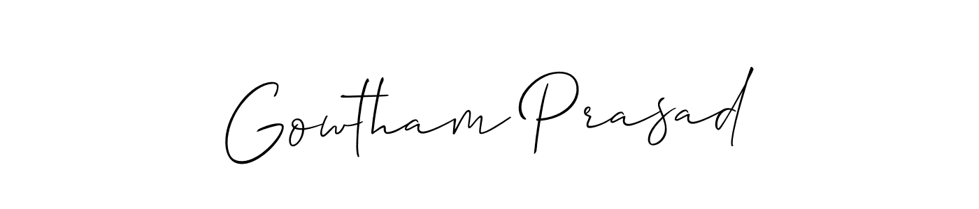 Best and Professional Signature Style for Gowtham Prasad. Allison_Script Best Signature Style Collection. Gowtham Prasad signature style 2 images and pictures png