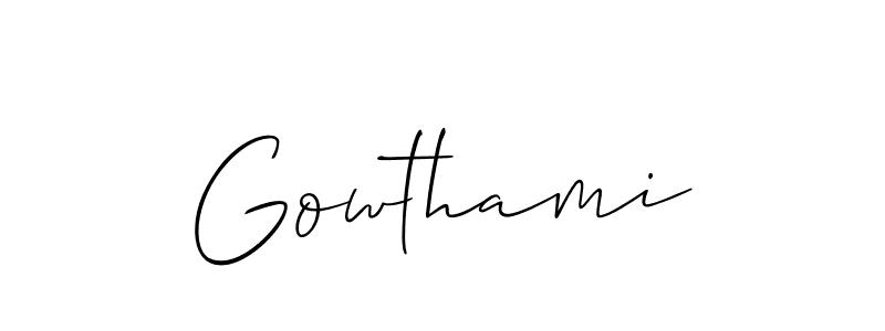 Once you've used our free online signature maker to create your best signature Allison_Script style, it's time to enjoy all of the benefits that Gowthami name signing documents. Gowthami signature style 2 images and pictures png