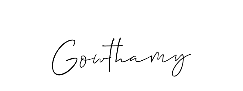 Also You can easily find your signature by using the search form. We will create Gowthamy name handwritten signature images for you free of cost using Allison_Script sign style. Gowthamy signature style 2 images and pictures png