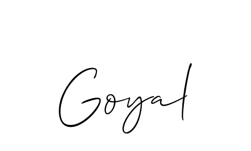 Also You can easily find your signature by using the search form. We will create Goyal name handwritten signature images for you free of cost using Allison_Script sign style. Goyal signature style 2 images and pictures png