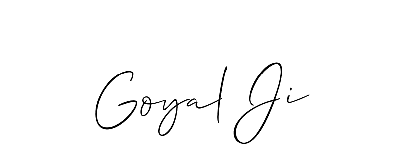 This is the best signature style for the Goyal Ji name. Also you like these signature font (Allison_Script). Mix name signature. Goyal Ji signature style 2 images and pictures png