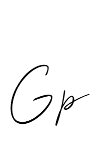 You should practise on your own different ways (Allison_Script) to write your name (Gp) in signature. don't let someone else do it for you. Gp signature style 2 images and pictures png