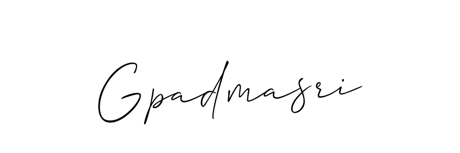 You should practise on your own different ways (Allison_Script) to write your name (Gpadmasri) in signature. don't let someone else do it for you. Gpadmasri signature style 2 images and pictures png