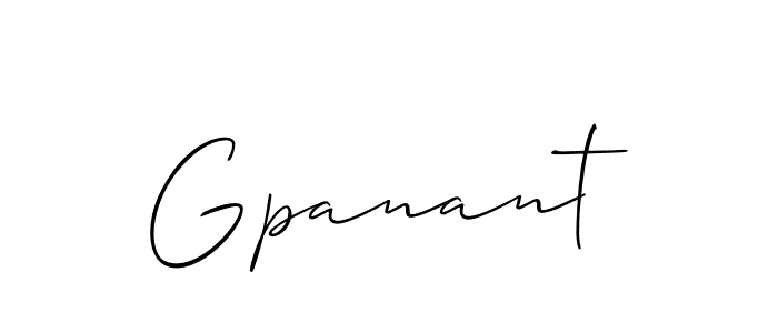 Once you've used our free online signature maker to create your best signature Allison_Script style, it's time to enjoy all of the benefits that Gpanant name signing documents. Gpanant signature style 2 images and pictures png