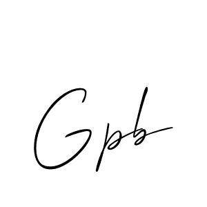 Also we have Gpb name is the best signature style. Create professional handwritten signature collection using Allison_Script autograph style. Gpb signature style 2 images and pictures png