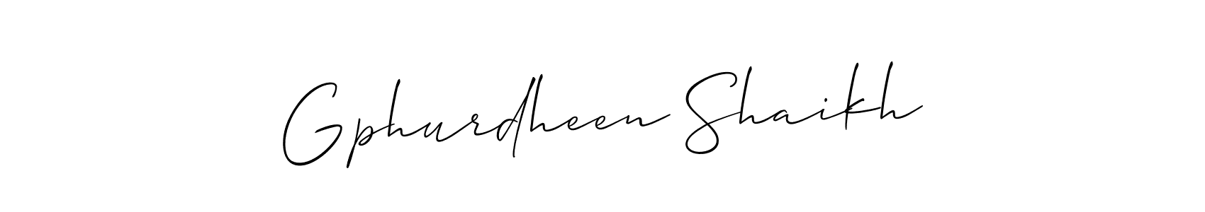 Check out images of Autograph of Gphurdheen Shaikh name. Actor Gphurdheen Shaikh Signature Style. Allison_Script is a professional sign style online. Gphurdheen Shaikh signature style 2 images and pictures png