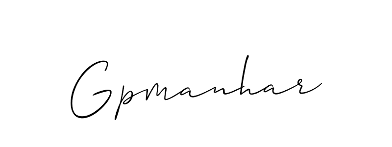 Here are the top 10 professional signature styles for the name Gpmanhar. These are the best autograph styles you can use for your name. Gpmanhar signature style 2 images and pictures png