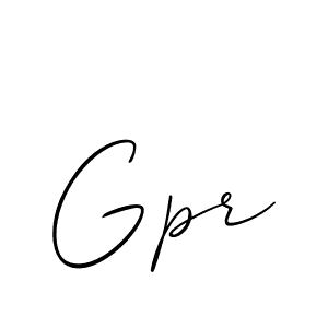 You should practise on your own different ways (Allison_Script) to write your name (Gpr) in signature. don't let someone else do it for you. Gpr signature style 2 images and pictures png