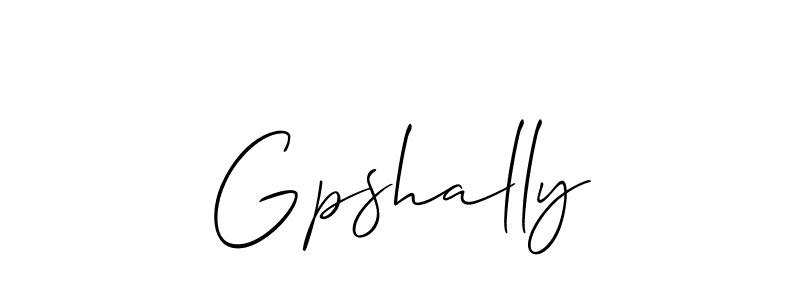 Also You can easily find your signature by using the search form. We will create Gpshally name handwritten signature images for you free of cost using Allison_Script sign style. Gpshally signature style 2 images and pictures png