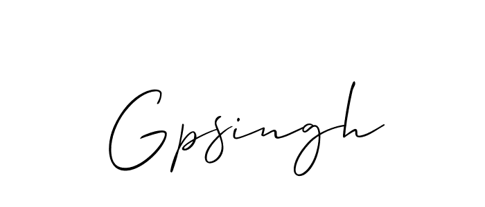 You should practise on your own different ways (Allison_Script) to write your name (Gpsingh) in signature. don't let someone else do it for you. Gpsingh signature style 2 images and pictures png