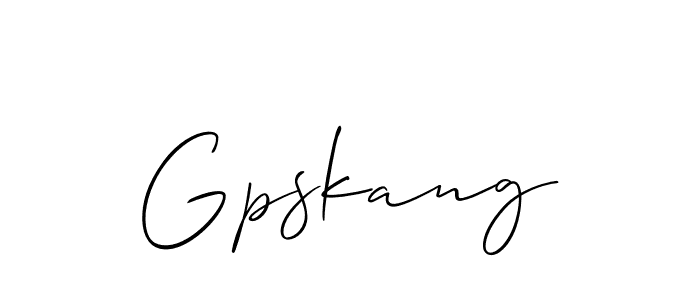 Also You can easily find your signature by using the search form. We will create Gpskang name handwritten signature images for you free of cost using Allison_Script sign style. Gpskang signature style 2 images and pictures png