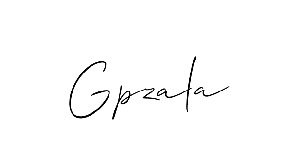 Make a short Gpzala signature style. Manage your documents anywhere anytime using Allison_Script. Create and add eSignatures, submit forms, share and send files easily. Gpzala signature style 2 images and pictures png
