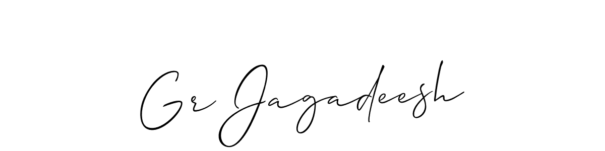 How to Draw Gr Jagadeesh signature style? Allison_Script is a latest design signature styles for name Gr Jagadeesh. Gr Jagadeesh signature style 2 images and pictures png