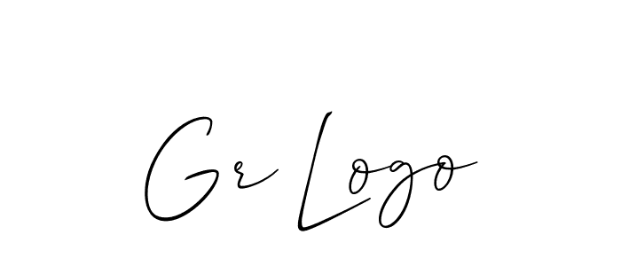 Use a signature maker to create a handwritten signature online. With this signature software, you can design (Allison_Script) your own signature for name Gr Logo. Gr Logo signature style 2 images and pictures png