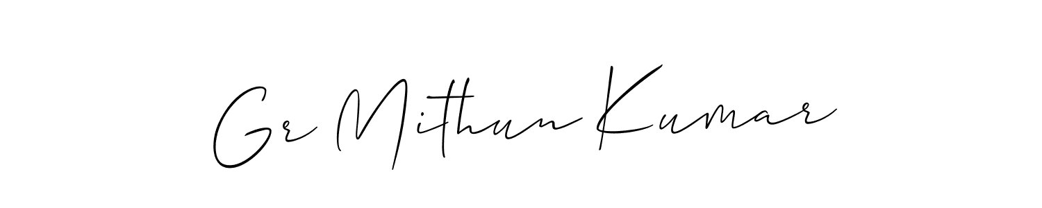 Once you've used our free online signature maker to create your best signature Allison_Script style, it's time to enjoy all of the benefits that Gr Mithun Kumar name signing documents. Gr Mithun Kumar signature style 2 images and pictures png