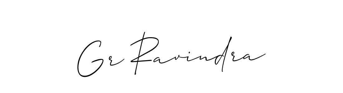 Also we have Gr Ravindra name is the best signature style. Create professional handwritten signature collection using Allison_Script autograph style. Gr Ravindra signature style 2 images and pictures png