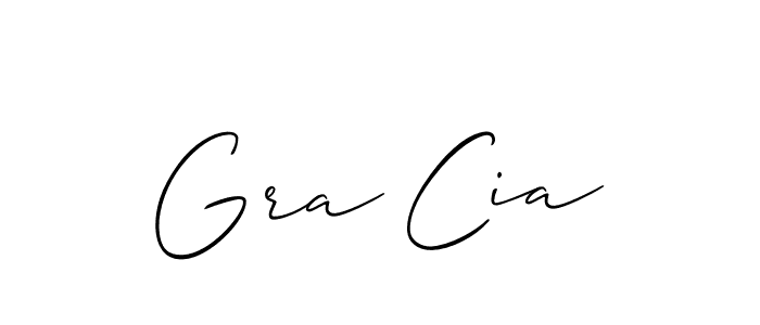 Create a beautiful signature design for name Gra Cia. With this signature (Allison_Script) fonts, you can make a handwritten signature for free. Gra Cia signature style 2 images and pictures png