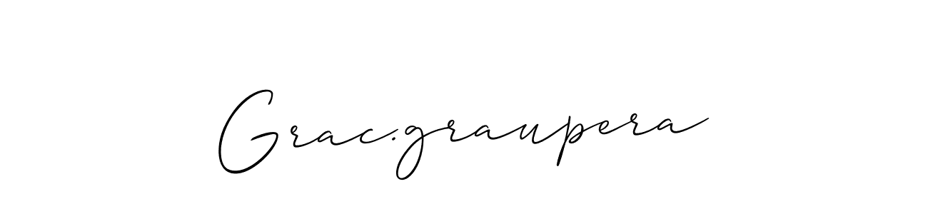 How to Draw Grac.graupera signature style? Allison_Script is a latest design signature styles for name Grac.graupera. Grac.graupera signature style 2 images and pictures png