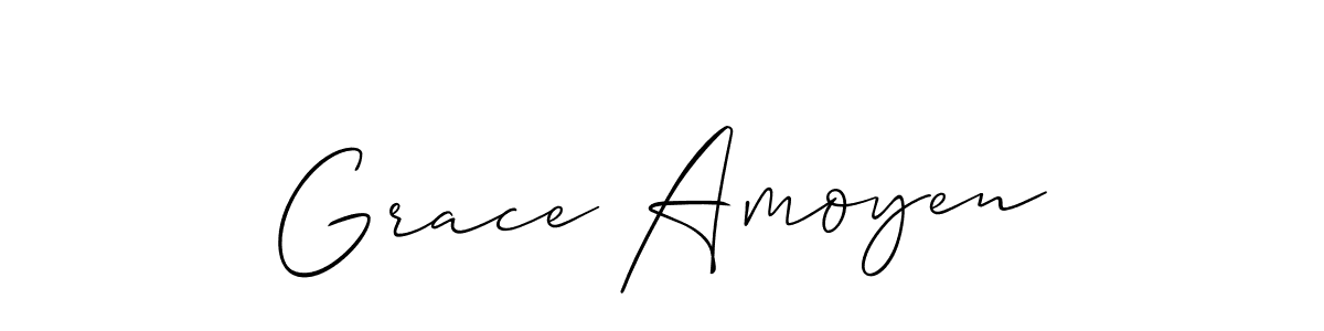 Best and Professional Signature Style for Grace Amoyen. Allison_Script Best Signature Style Collection. Grace Amoyen signature style 2 images and pictures png