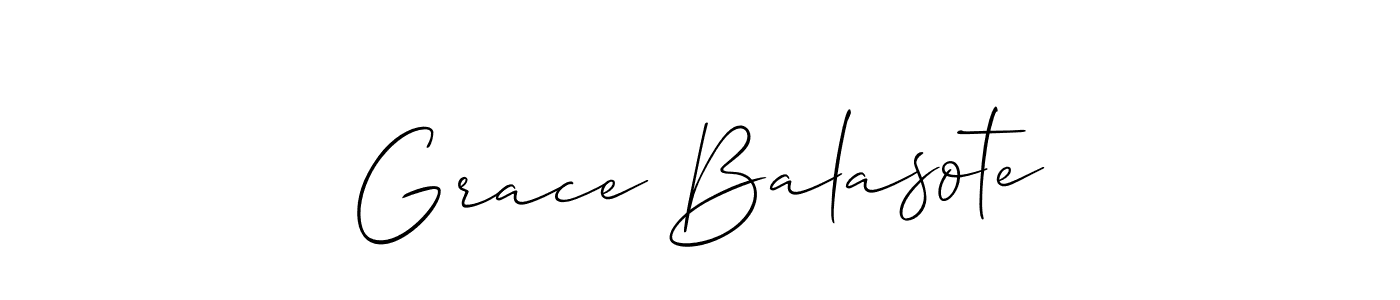 Check out images of Autograph of Grace Balasote name. Actor Grace Balasote Signature Style. Allison_Script is a professional sign style online. Grace Balasote signature style 2 images and pictures png