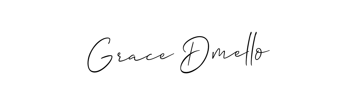 Create a beautiful signature design for name Grace Dmello. With this signature (Allison_Script) fonts, you can make a handwritten signature for free. Grace Dmello signature style 2 images and pictures png