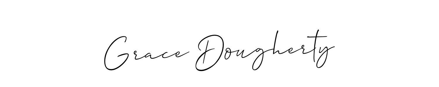 How to make Grace Dougherty name signature. Use Allison_Script style for creating short signs online. This is the latest handwritten sign. Grace Dougherty signature style 2 images and pictures png