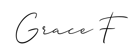 You should practise on your own different ways (Allison_Script) to write your name (Grace F) in signature. Don't let someone else do it for you. Grace F signature style 2 images and pictures png