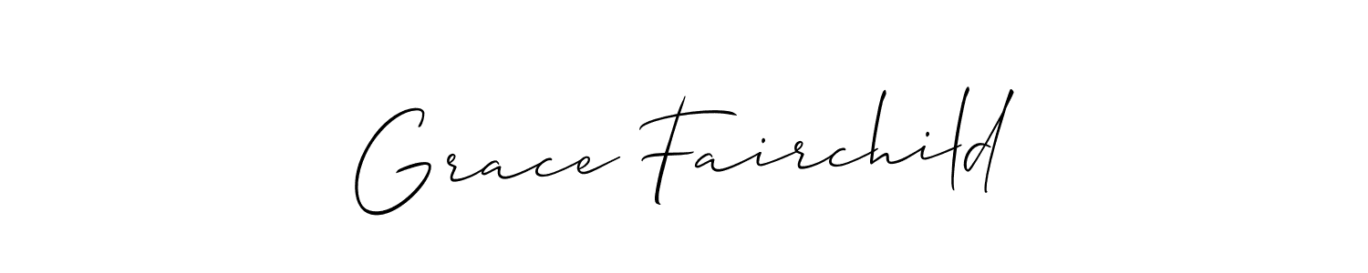 Use a signature maker to create a handwritten signature online. With this signature software, you can design (Allison_Script) your own signature for name Grace Fairchild. Grace Fairchild signature style 2 images and pictures png