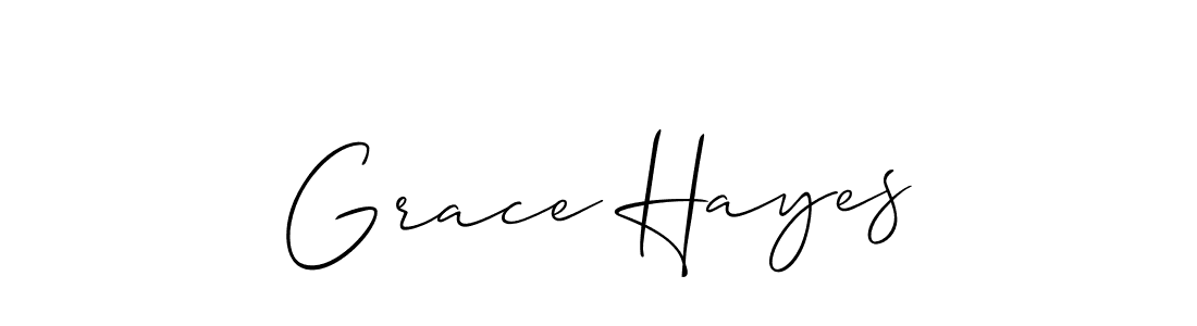 Grace Hayes stylish signature style. Best Handwritten Sign (Allison_Script) for my name. Handwritten Signature Collection Ideas for my name Grace Hayes. Grace Hayes signature style 2 images and pictures png