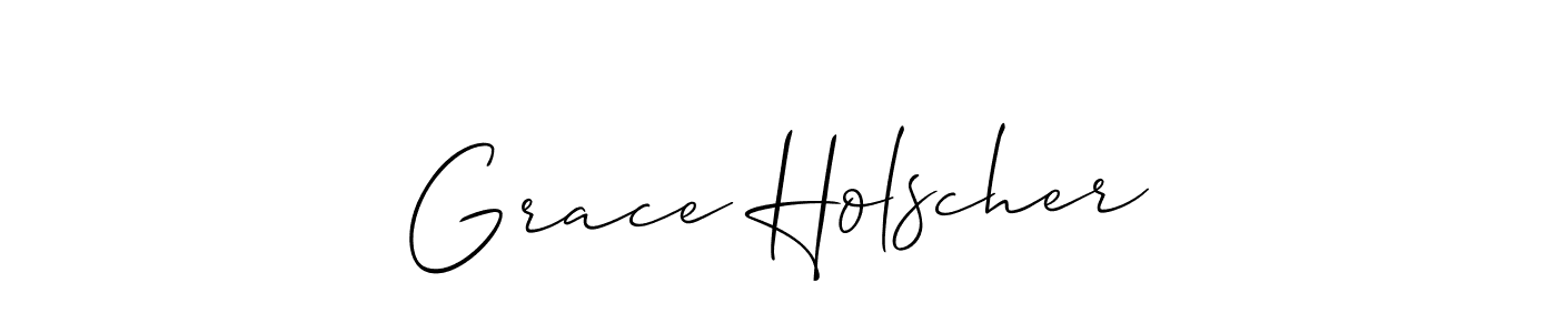 Grace Holscher stylish signature style. Best Handwritten Sign (Allison_Script) for my name. Handwritten Signature Collection Ideas for my name Grace Holscher. Grace Holscher signature style 2 images and pictures png