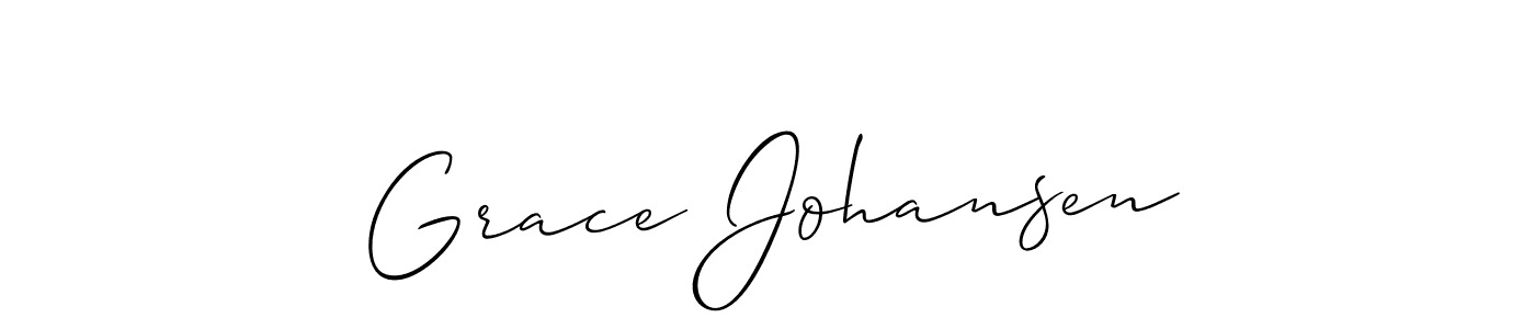 Make a beautiful signature design for name Grace Johansen. With this signature (Allison_Script) style, you can create a handwritten signature for free. Grace Johansen signature style 2 images and pictures png