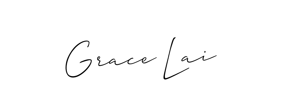 if you are searching for the best signature style for your name Grace Lai. so please give up your signature search. here we have designed multiple signature styles  using Allison_Script. Grace Lai signature style 2 images and pictures png