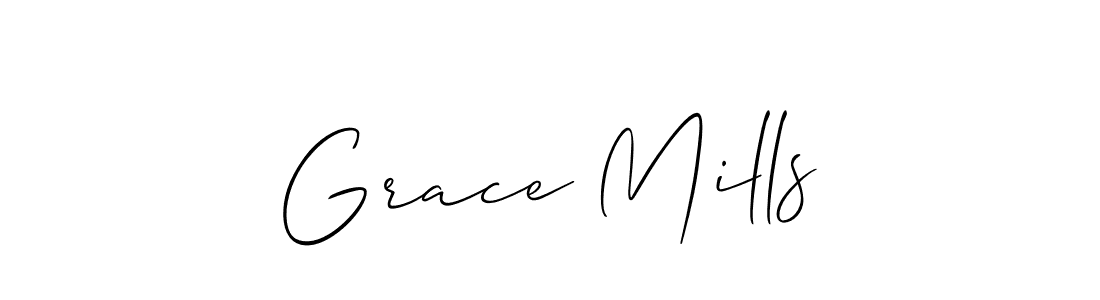 Check out images of Autograph of Grace Mills name. Actor Grace Mills Signature Style. Allison_Script is a professional sign style online. Grace Mills signature style 2 images and pictures png