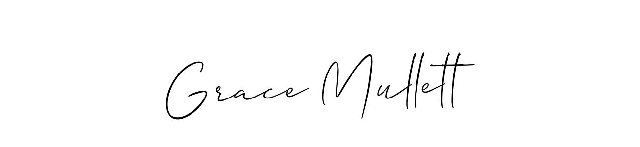 Grace Mullett stylish signature style. Best Handwritten Sign (Allison_Script) for my name. Handwritten Signature Collection Ideas for my name Grace Mullett. Grace Mullett signature style 2 images and pictures png