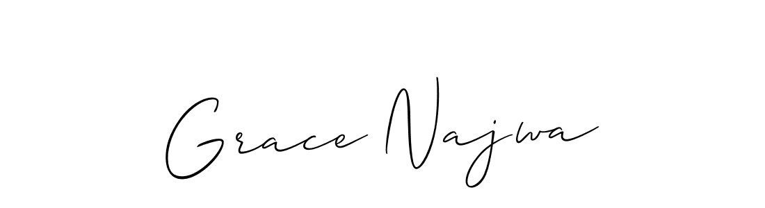 Make a short Grace Najwa signature style. Manage your documents anywhere anytime using Allison_Script. Create and add eSignatures, submit forms, share and send files easily. Grace Najwa signature style 2 images and pictures png